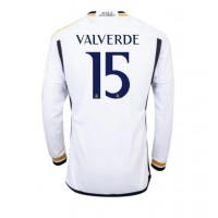 Real Madrid Federico Valverde #15 Replica Home Shirt 2023-24 Long Sleeve